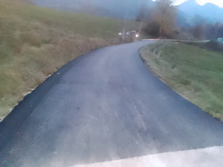 Reprise d’une route sur une longueur de 60ml