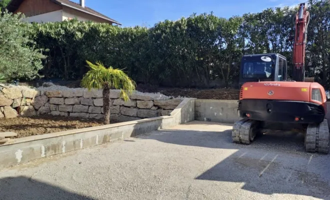 Travaux d’ enrochement 