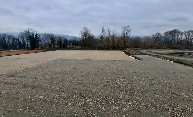 Terrassement plate forme terminée 