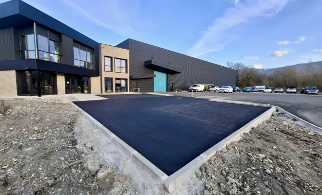 Création parking finition enrobé 