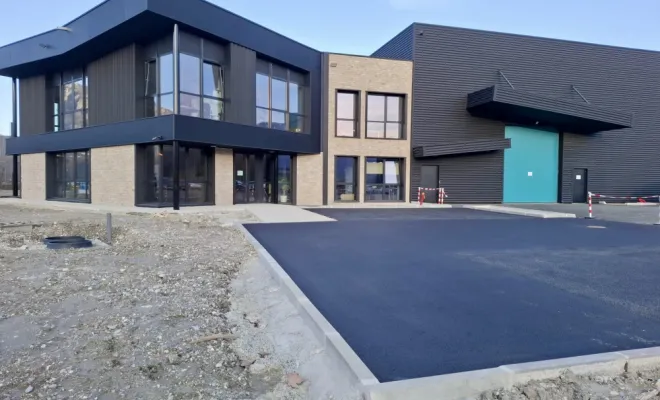 Création parking finition enrobé 