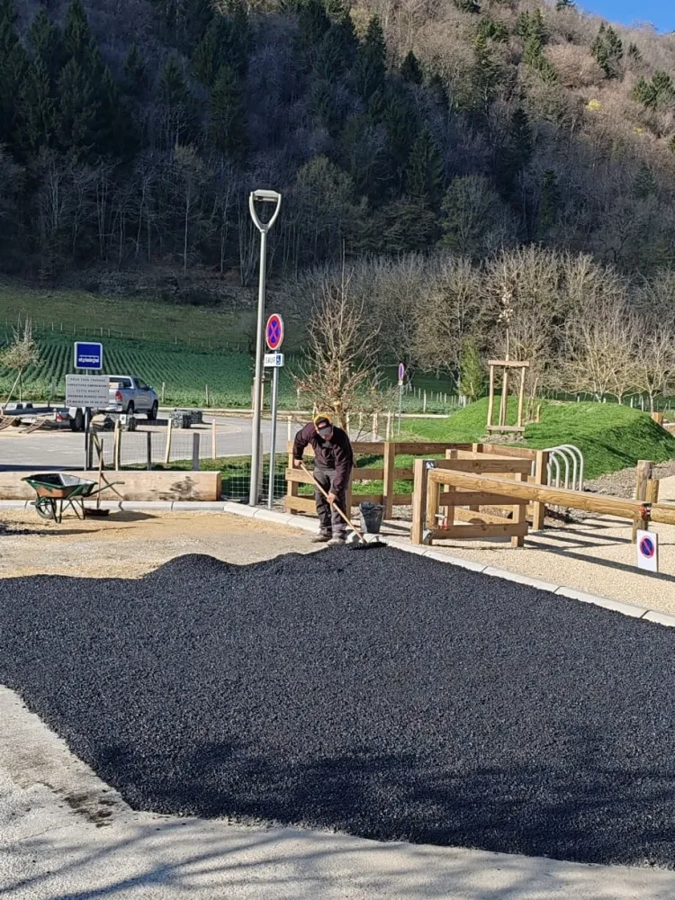 Création accès en enrobé 